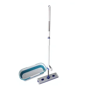 Factory Hands-Free Mop Plate with EVA Squeegee and Foldable Bucket Set for Home
