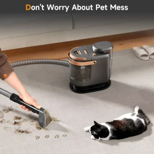 Factory High-Temperature Electric Pet Bagless Wet Dry Handheld Upholstery Cleaner with Spray Brush