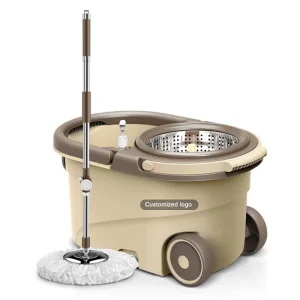 Factory Household 360 Spin Steel Magic Mop Easy Clean Floor Mop Bucket Wheels Walkable Style Flat Mop