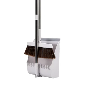 Factory Magic Foldable Soft Brooms Floor and Cleaning Sweeping Brush Broom&Dustpan Set With Magnetic