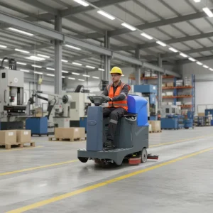 Factory Manufacturer Ride-On Floor Scrubber