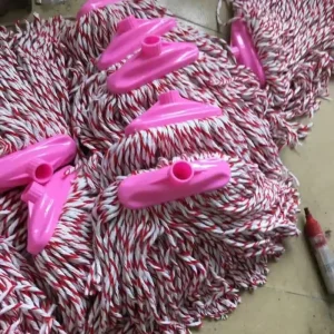 Factory Microfiber Twist Mop Head Popular Indoor Household Cleaning Floor Mops Made of Cotton