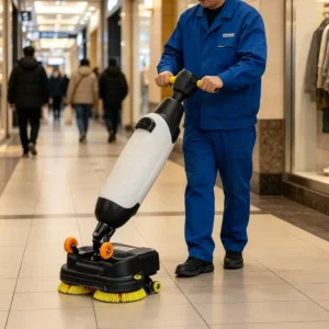 Factory OEM Mini Hand Held Floor Scrubber Portable Rechargeable Floor Cleaning Machine