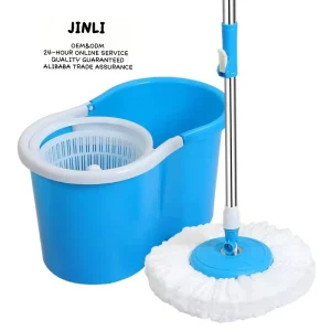Factory Price Household Microfiber Wet and Dry Dual Use 360 Degree Rotation Wash Flat Mop With Bucket Floor Cleaning Magic Mop