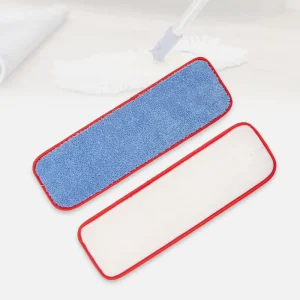 Factory Reusable Mop Pad Refills for Floor Cleaning Machine Washable Dry and Wet Microfiber Flat Mop Head Replacement