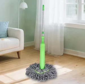 Factory Self Twisting Steel Microfiber Mop with Self Wringer High Dehydration Rate Easy Use for Household Floor Cleaning