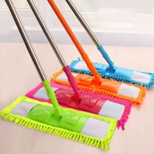 Factory Stainless Steel Telescopic Wet and Dry Microfiber Flat Mop