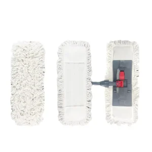 Factory-Supplied Cotton Yarn Flat Mop Replacement Pads, Large Rectangular Size