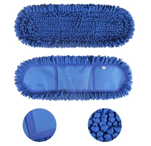 Factory Supply Blue Oil Flat Mop Refill Replacement Head
