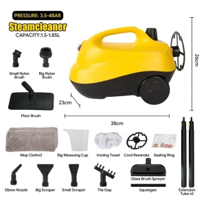 Factory Supply Electric Steam Mop Cleaner for Home Floor Tile Carpet and Bathroom Cleaning Machine Supplier