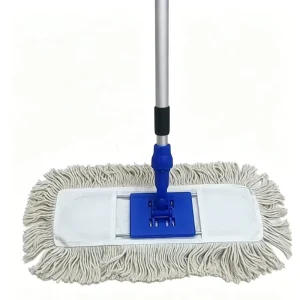Factory Supply Hot Selling Cotton Flat Mop Cleaning Mop Iron Frame with Telescopic Aluminum Handle