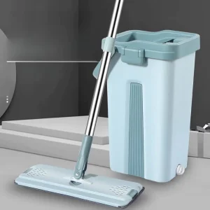 Factory Supply Household Cleaning Tool Dry and Wet Flat Mop and Bucket Set