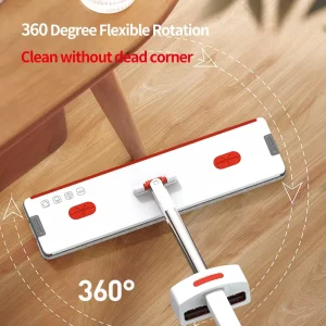 Factory Supply Microfiber Mop Head Hand free Self scraping Flat Mop for Floor Cleaning in Bedrooms Kitchens Offices