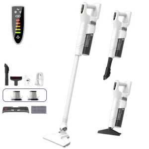 Factory Wet Dry Vacuum Cleaner with Wet Mop Washable Filter LED Dual Speed and Anti Tangle for Hotel Commercial Cleaning