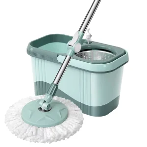 Factory Wholesales Microfiber 360 Degree Easy Rotating Bucket Magic Floor Cleaning and Mop Head for House Cleaning