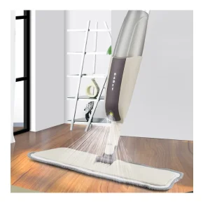 Fashionable Spray Mop With Water Tank and Microfiber Flat Mop Head for Household Cleaning