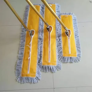Flat Cotton Pocket Dust Mop for Family, Hotel, and Hospital Floor Cleaning