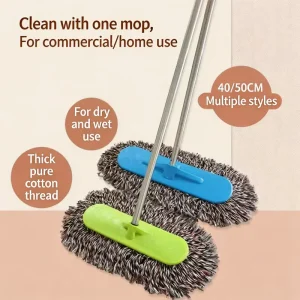 Flat Floor Duster Mop Cloth Cover with Lint-Free Dust-Lock Design