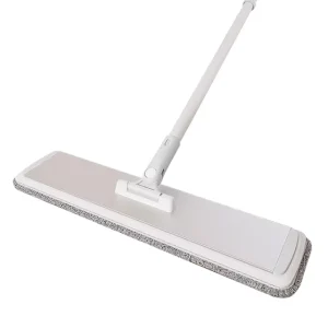 Flat Floor Telescopic Mop Bucket Set Microfiber Fabric 90% 100% Dehydration Rate Separates Dirty Clean Water Hands Free Home