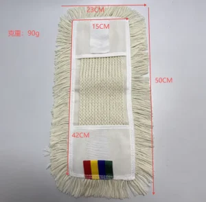 Flat-Head Dusting and Cleaning Cotton Mop Replacement Head for Floors