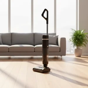 Flat-Laying Cordless Floor Washer with Suction and Mopping Functions