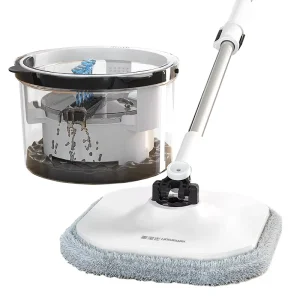 Flat Mop Bucket Set with Reusable Mop Pads for Various Floors