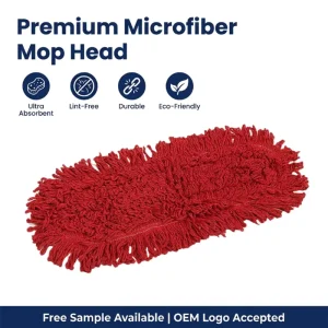 Flat Mop Head Refill for Gym, Industrial, and Church Floor Cleaning, Collapsible Replaceable Cotton Acrylic Fabric