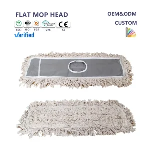 Flat Mop Head Replacement with Cloth Material and Refill Design