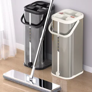Flat Mop New Microfiber Wet and Dry 360 Flat Mop with Bucket Home Floor Cleaning Hand Free