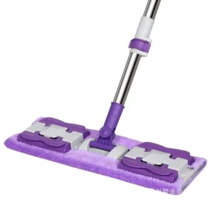 Flat Mop Self adhesive Buckle Mop Cloth Household Lazy Floor Mop Washable Wooden Floor Mop with Efficient Dehydration