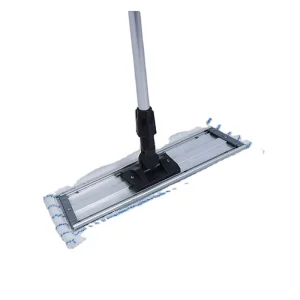 Flat Mop and Bucket with Wringer, Microfiber Pad, and Trolley
