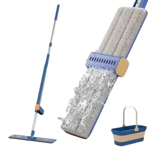 Flat Mop with Squeegee Set