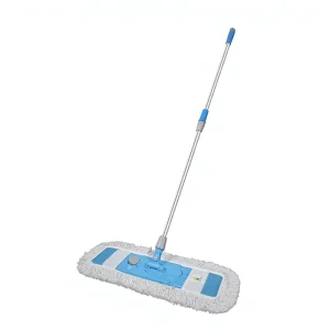 Flat Mop with Telescopic Handle for Home and Commercial Floor Cleaning