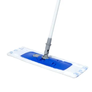 Flat Mop with Washable Microfiber Pad and Extendable Handle for Hardwood, Tile, and Laminate Floors