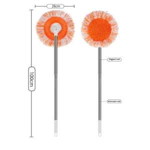 Flat Swivel-Handle Microfiber Mop for Floor and Window Cleaning