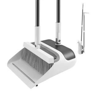 Floor Cleaning Brooms Dustpans Stainless Steel PET Plastic Broom and Dustpan Set
