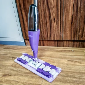 Floor Cleaning Mop with Microfiber Refill Cloth, 360-Degree Rotating Flat Spray Mop