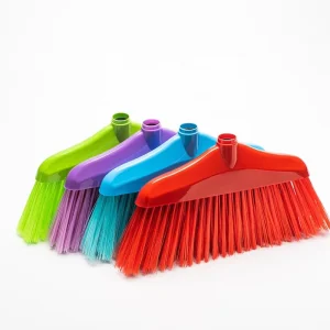 Floor Cleaning Sweeping Plastic Brush Home Brooms With 1.2m Wood Handle