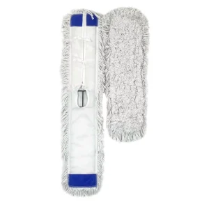 Floor Duster 36 Inch 90cm Extra-Wide Cotton Dust Control Flat Mop with Quick-Connect Head for Warehouse