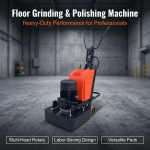Floor Grinding and Polishing Machine for Concrete Leveling, Epoxy Base Treatment, and Stone Floor Renovation
