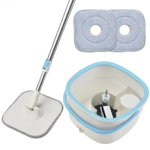 Floor Spin Mop with Bucket, Wringer and 360 Rotating Head