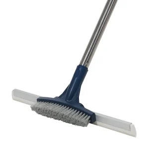 Floor Squeegee with Scrubber Brush for Concrete, Shower, Garage, Bathroom, Pool, and Outdoor Floors