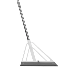 Floor Squeegee with Stainless Steel Handle for Wet and Dry Surfaces