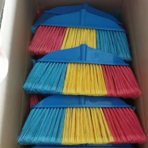 Floor Sweeping Hand Plastic Brush Broom and Mops With 120cm Length Wooden Broom Stick for Home