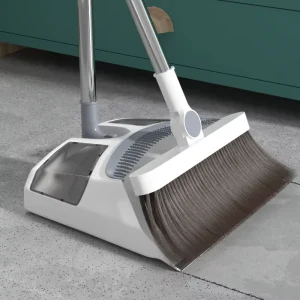 Foldable Long Handle Broom and Dustpan Set