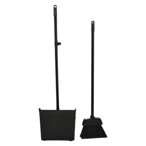 Foldable Long Handle Broom and Dustpan Set for Hotel or Household Cleaning From Manufacturer No. 7706