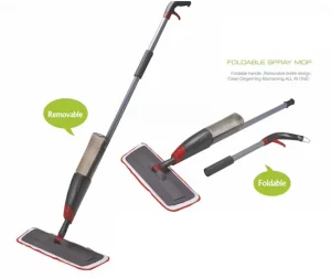 Foldable Microfiber Spray Floor Mop for Office and Hotel Cleaning
