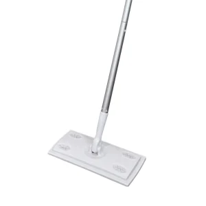 Folding 360-Degree Rotating Plastic Microfiber Mop for Wet and Dry Cleaning