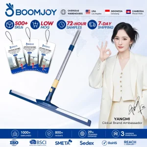 For 45cm Adjustable 180 Rotatable Eco Friendly Plastic Handle EVA Head Multi functional Floor Squeegee Customized Color
