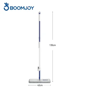For Hand Free Large Panel Flat Mop Self Wringing 42cm Enlarged Head 135cm Extendable Handle for Whole House Floor Cleaning